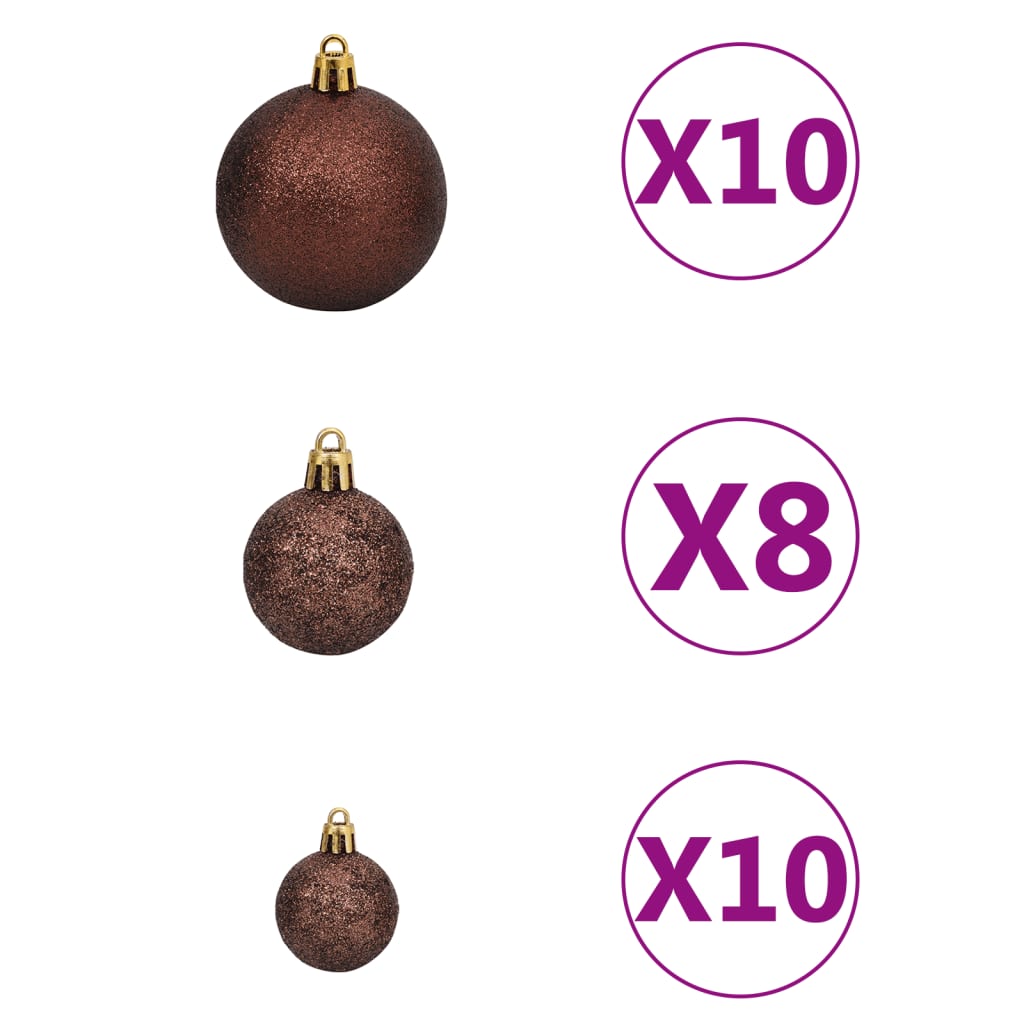 Kerstslinger Met Led's En Kerstballen 20 M Pvc Groen