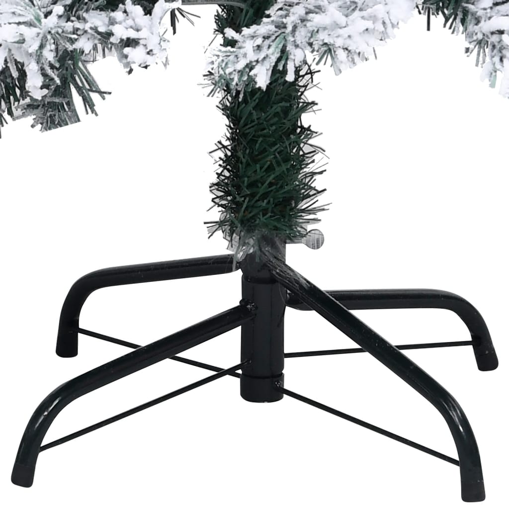 Kunstkerstboom Met Led's En Kerstballen 210 Cm Pvc Groen