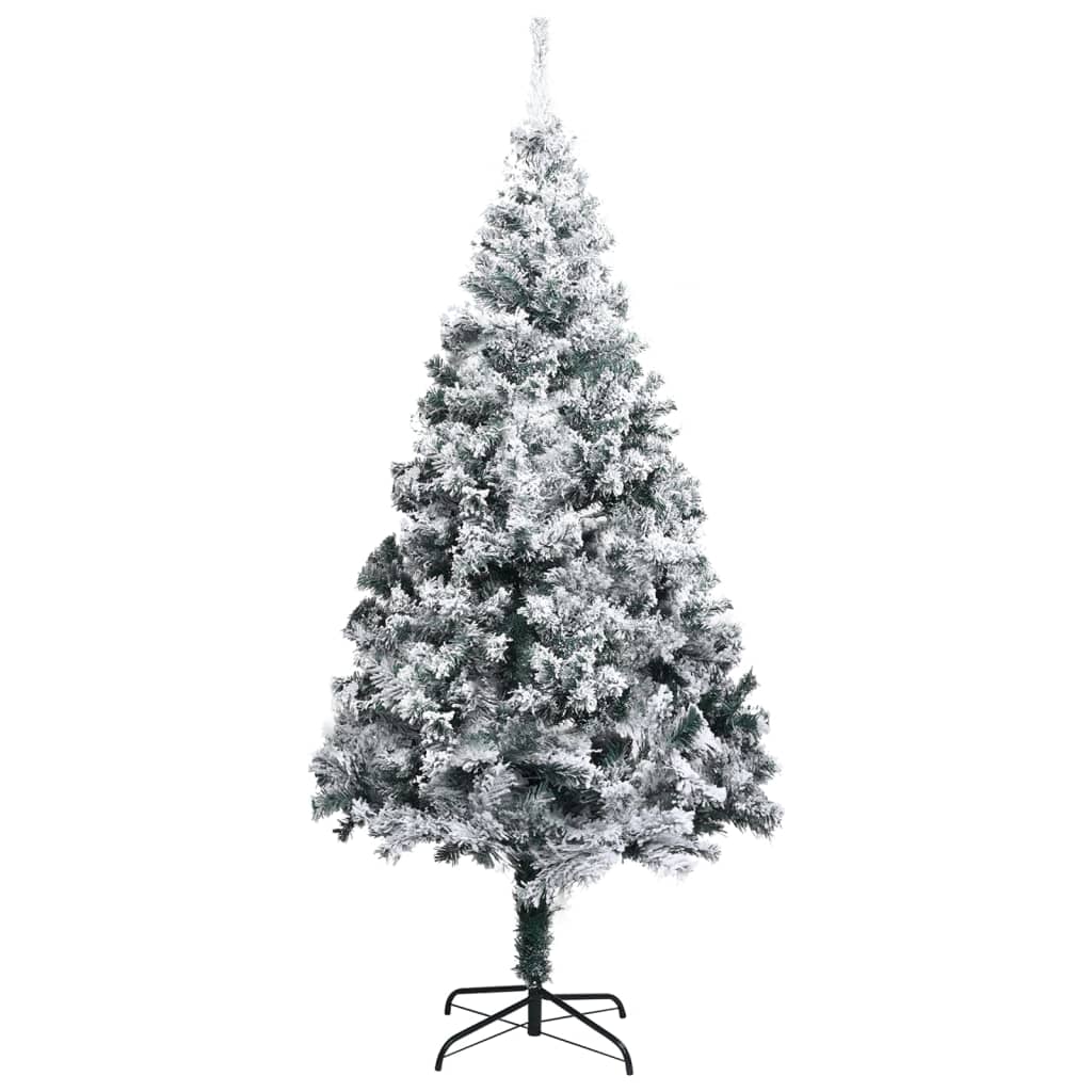 Kunstkerstboom Met Led's En Kerstballen 240 Cm Pvc Groen