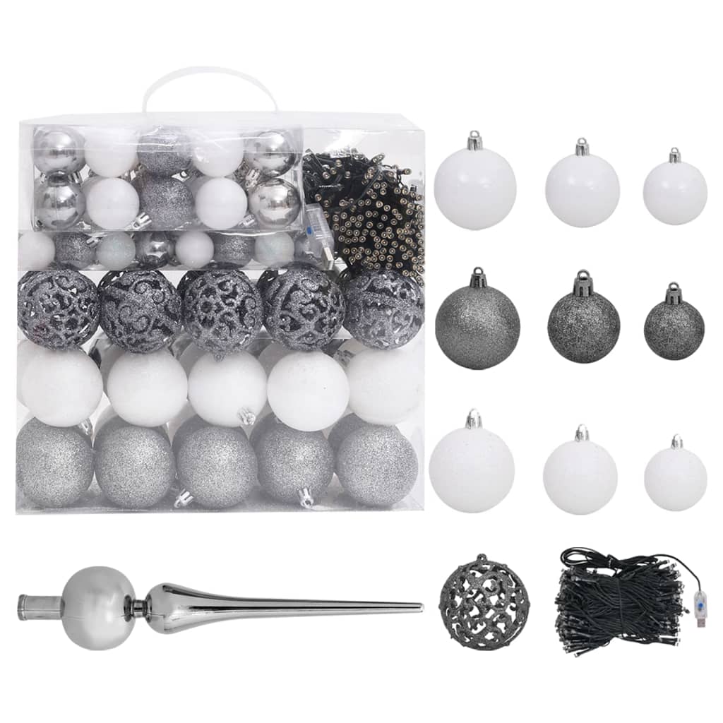 Kerstslinger Met Led's En Kerstballen 20 M Pvc Groen