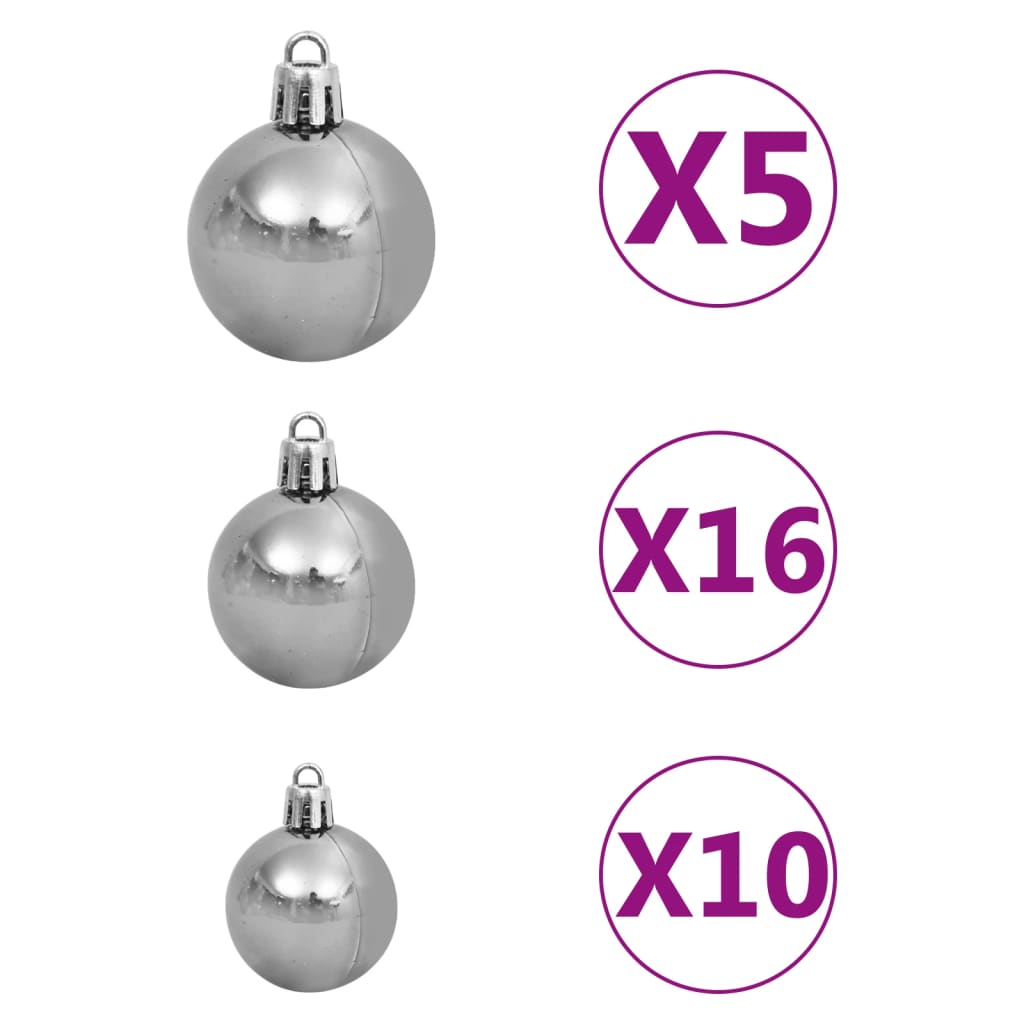 Kerstslinger Met Led's En Kerstballen 20 M Pvc Groen