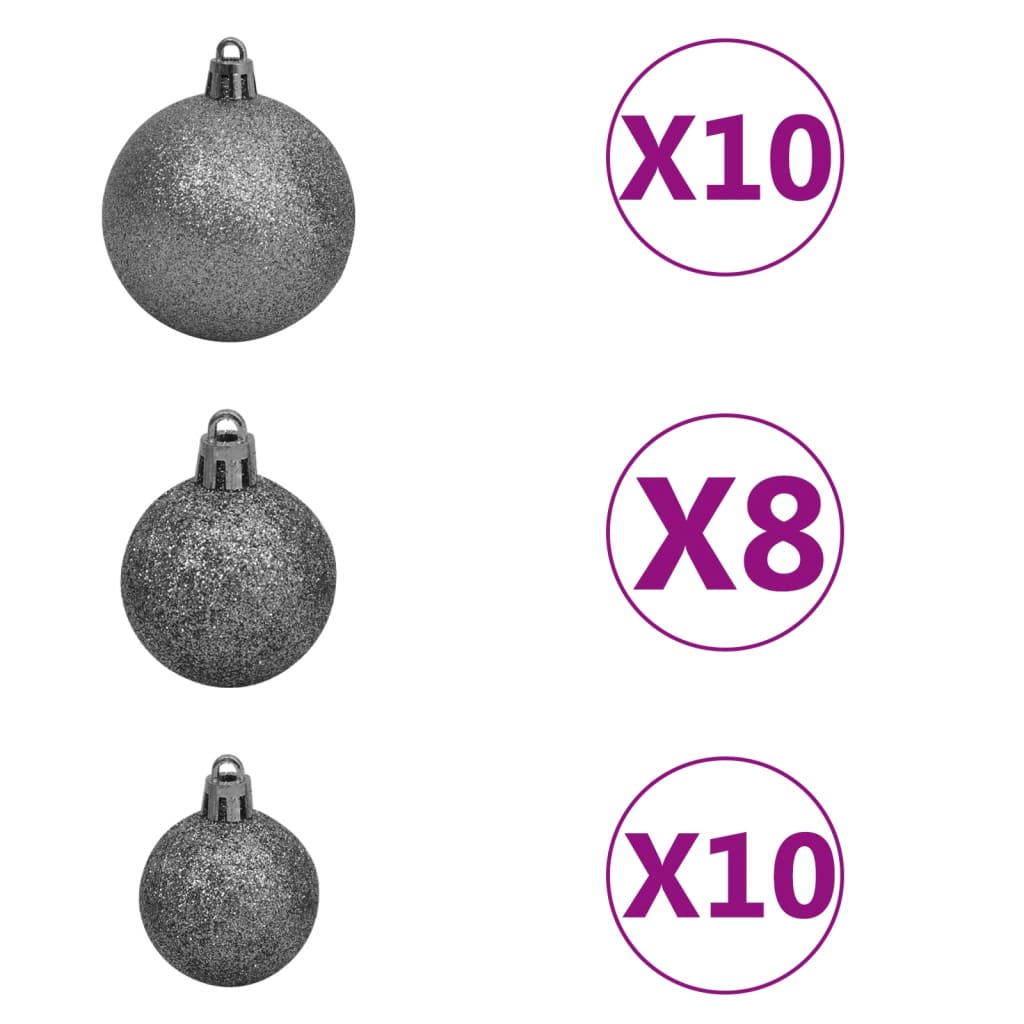 Kerstslinger Met Led's En Kerstballen 20 M Pvc Groen