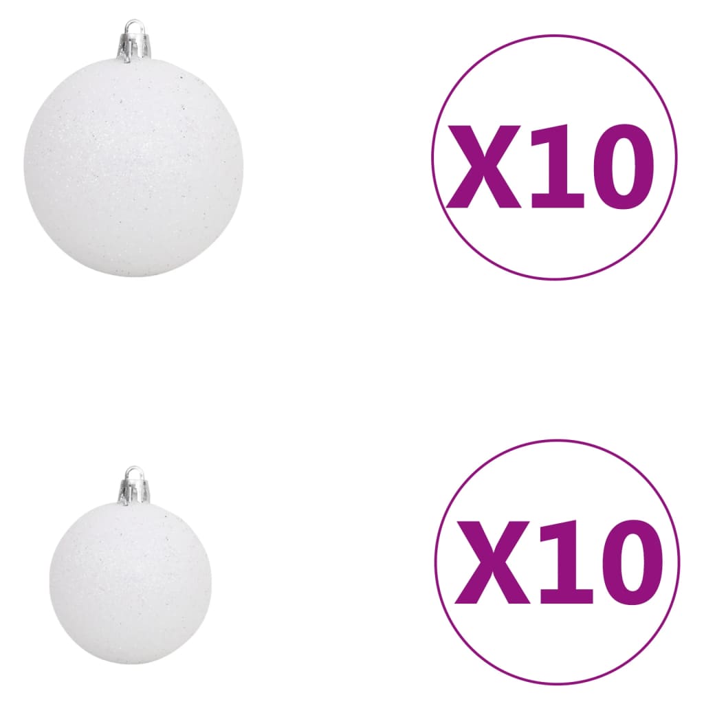 Kerstslinger Met Led's En Kerstballen 20 M Pvc Groen