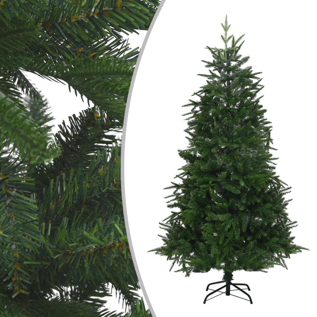 Kunstkerstboom Met Led's En Kerstballen 180 Cm Pvc En Pe Groen