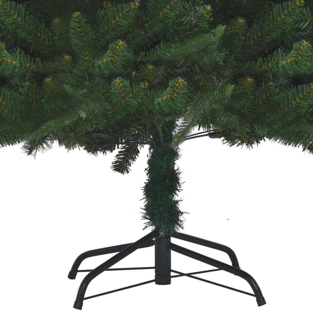 Kunstkerstboom Met Led's En Kerstballen 180 Cm Pvc En Pe Groen