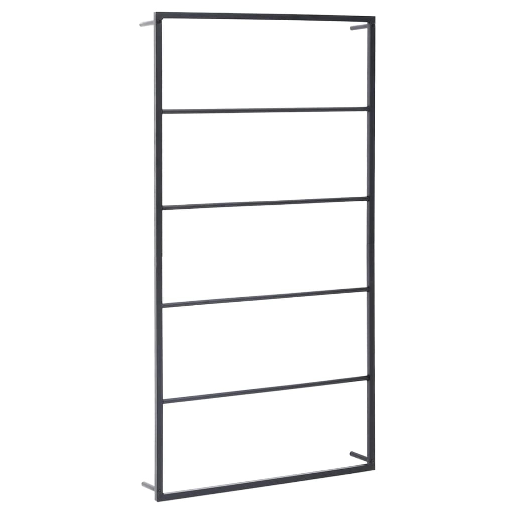 Handdoekenrek 60X10X116 Cm Staal Zwart