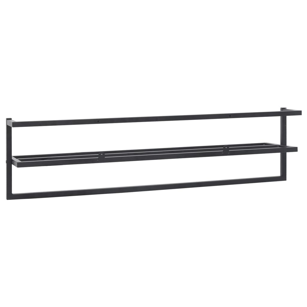 Handdoekenrek 95X25X22 Cm Ijzer Zwart
