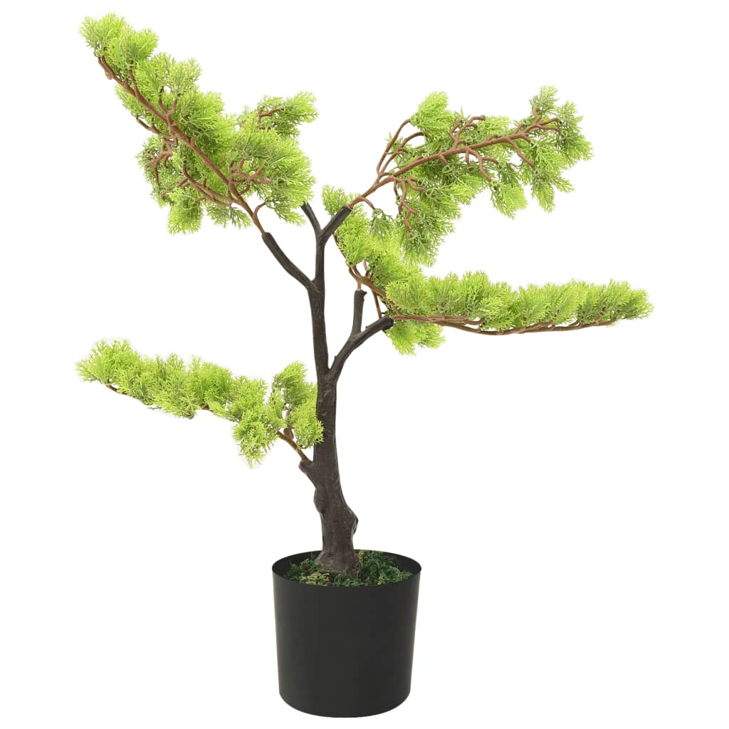 Kunstplant Met Pot Cipres Bonsai 60 Cm Groen