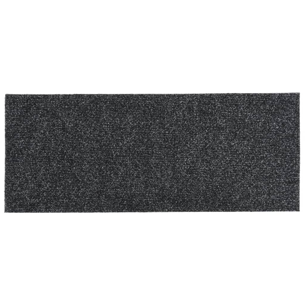15 St Trapmatten Zelfklevend Rechthoekig 60X25 Cm Grijs
