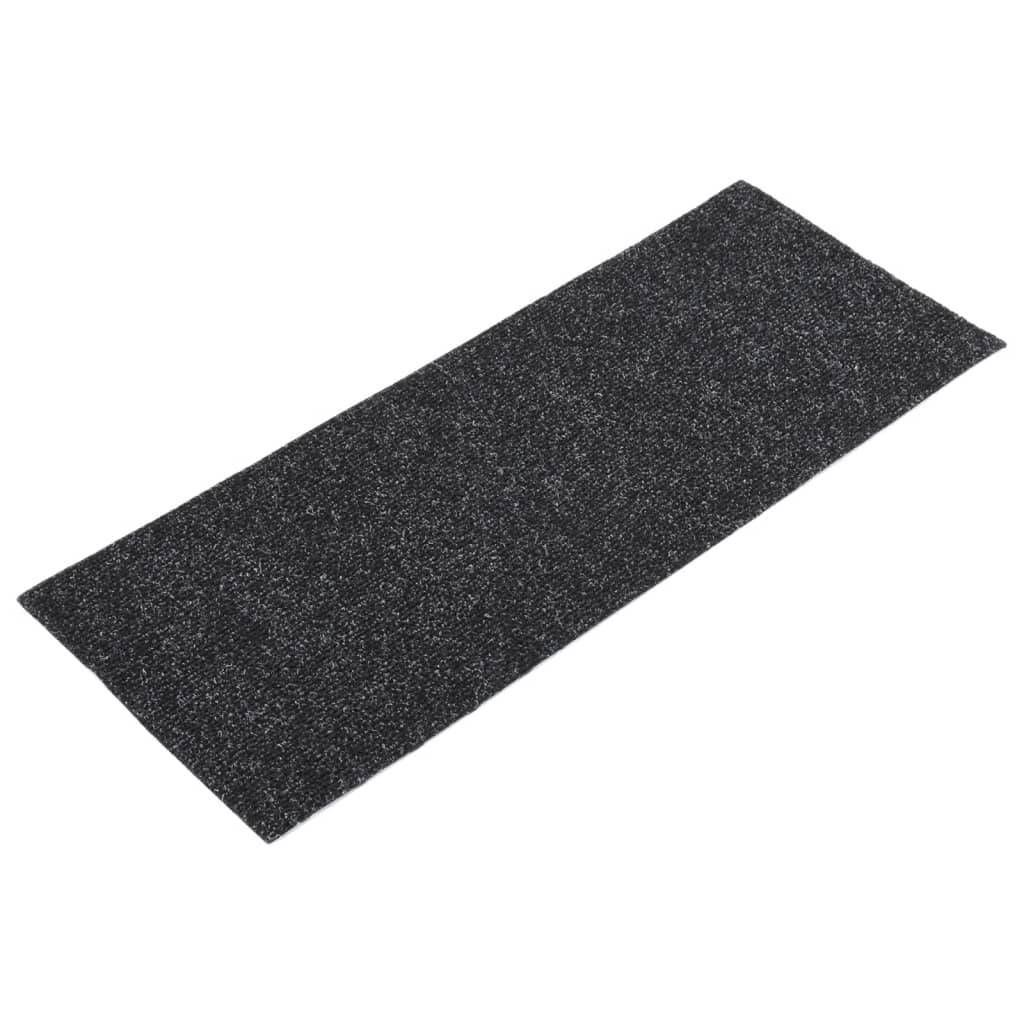 15 St Trapmatten Zelfklevend Rechthoekig 60X25 Cm Zwart