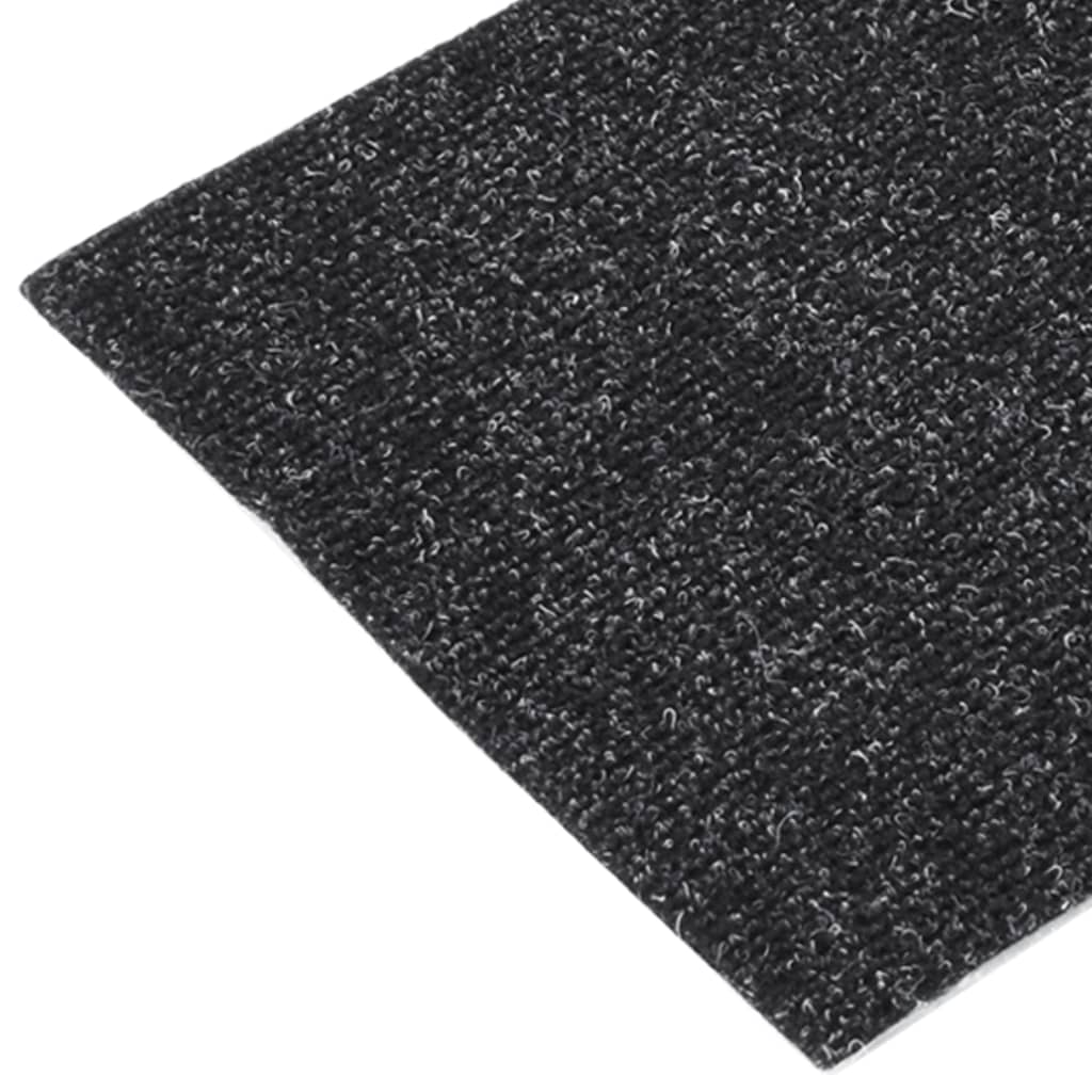 15 St Trapmatten Zelfklevend Rechthoekig 60X25 Cm Zwart
