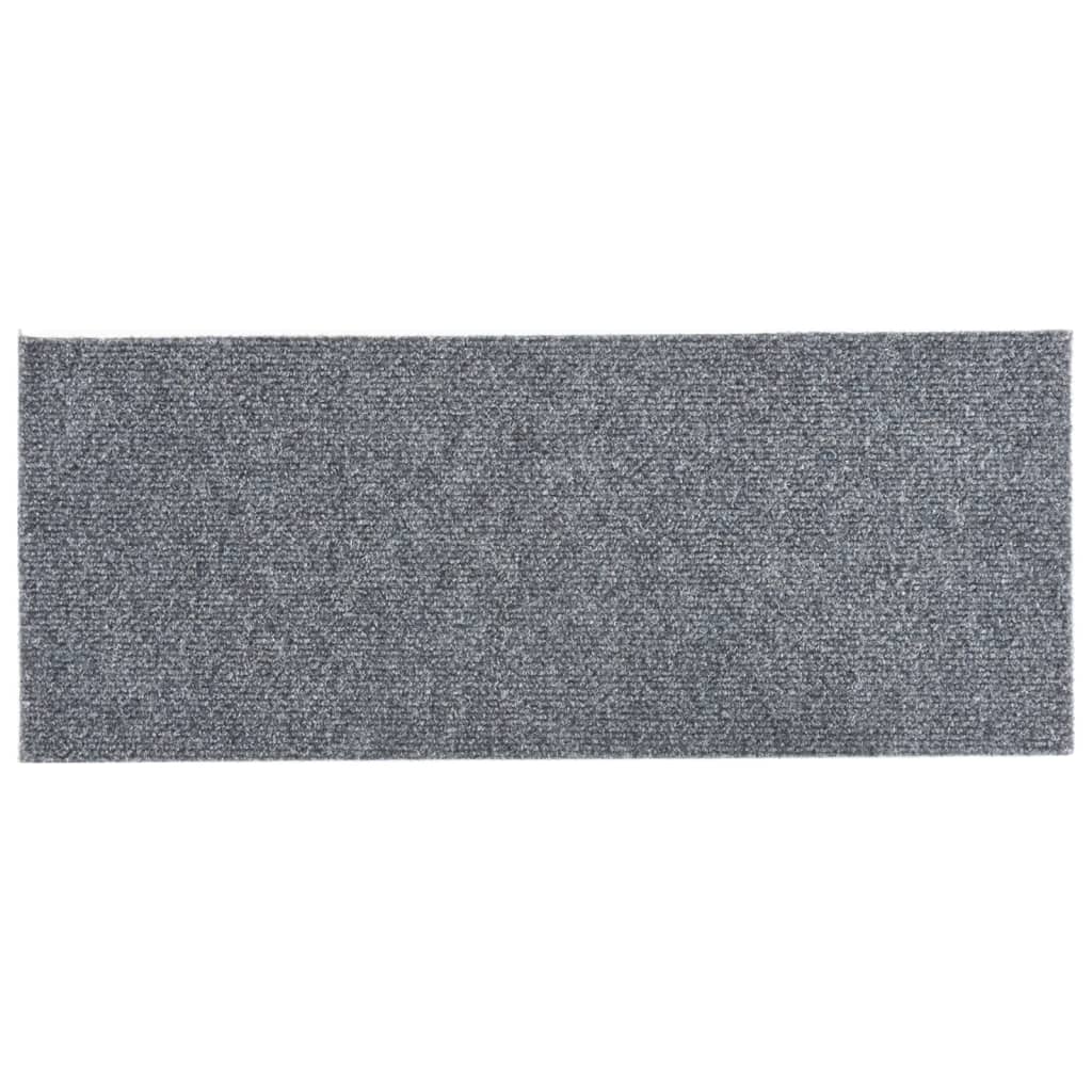 15 St Trapmatten Zelfklevend Rechthoekig 60X25 Cm Lichtgrijs