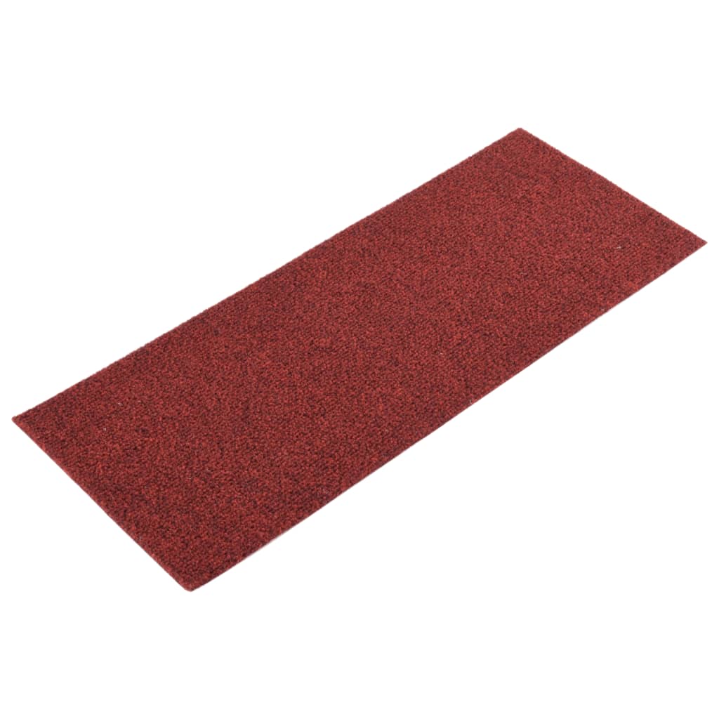 15 St Trapmatten Zelfklevend Rechthoekig 60X25 Cm Rood