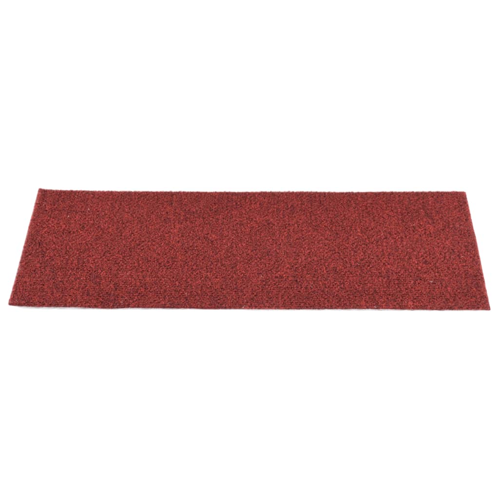 15 St Trapmatten Zelfklevend Rechthoekig 60X25 Cm Rood