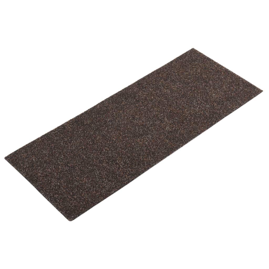 15 St Trapmatten Zelfklevend Rechthoekig 60X25 Cm Donkerbruin