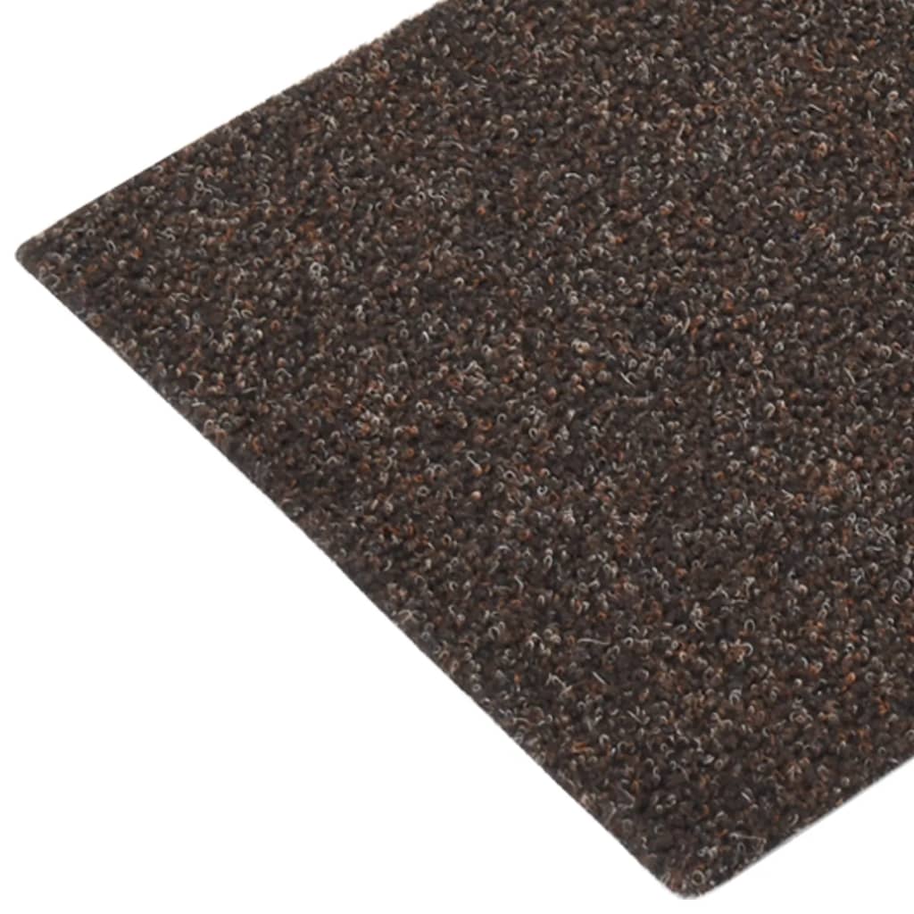 15 St Trapmatten Zelfklevend Rechthoekig 60X25 Cm Donkerbruin