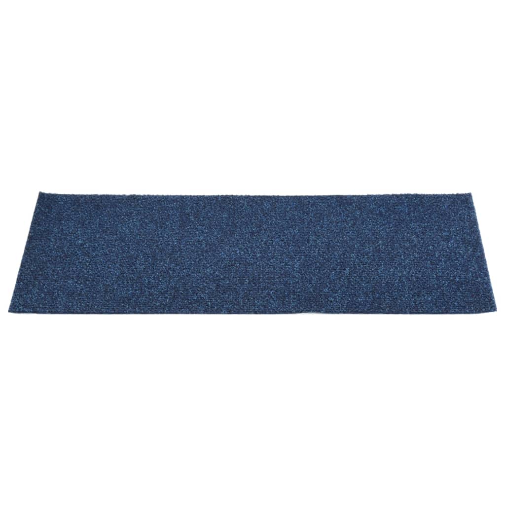 15 St Trapmatten Zelfklevend Rechthoekig 60X25 Cm Blauw