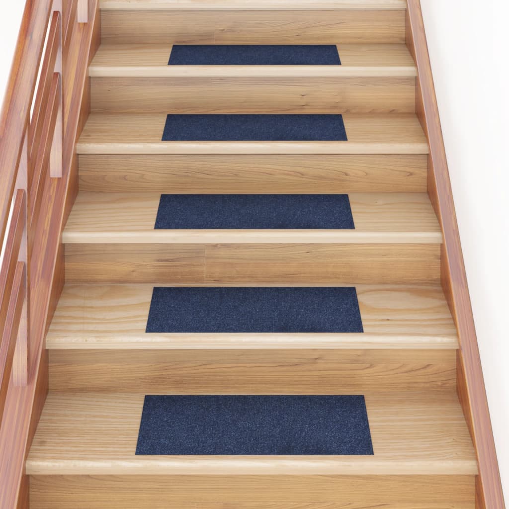 15 St Trapmatten Zelfklevend Rechthoekig 60X25 Cm Blauw