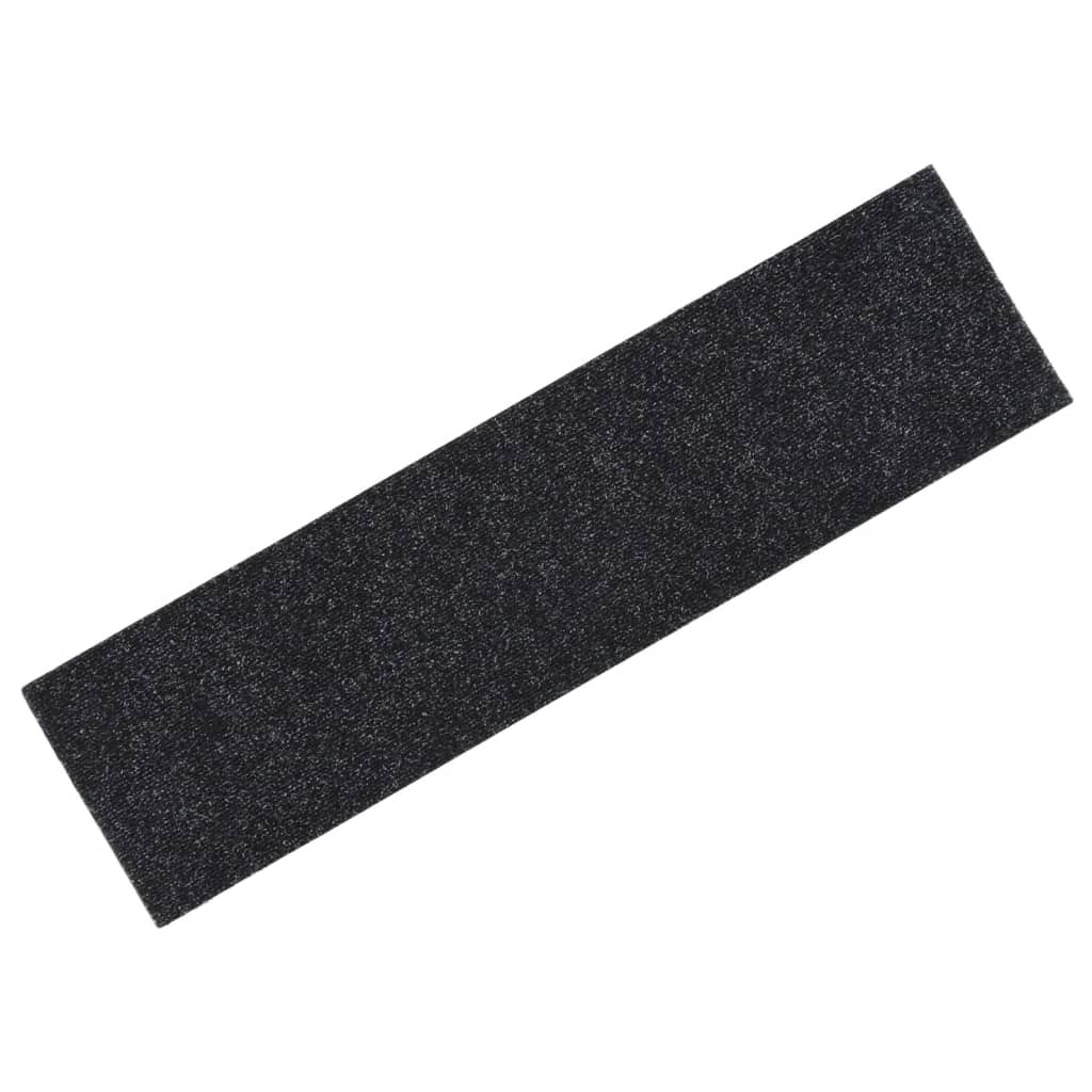 15 St Trapmatten Zelfklevend Rechthoekig 76X20 Cm Zwart