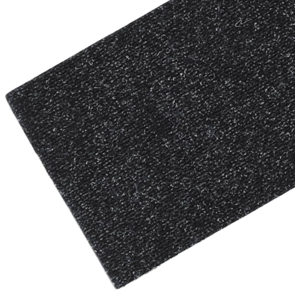 15 St Trapmatten Zelfklevend Rechthoekig 76X20 Cm Zwart