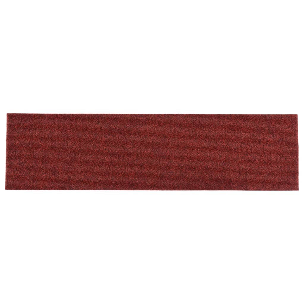 15 St Trapmatten Zelfklevend Rechthoekig 76X20 Cm Rood