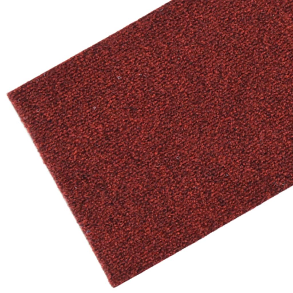 15 St Trapmatten Zelfklevend Rechthoekig 76X20 Cm Rood