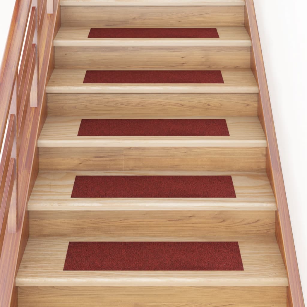15 St Trapmatten Zelfklevend Rechthoekig 76X20 Cm Rood