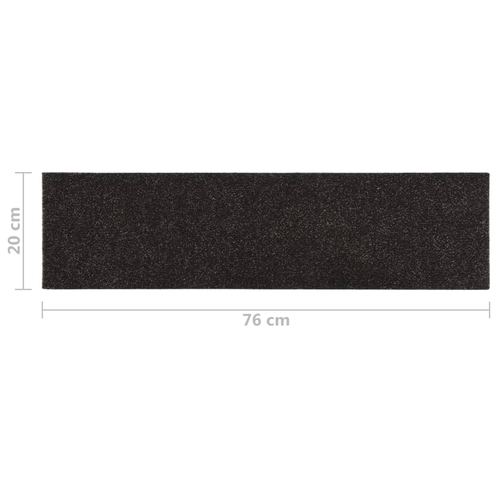 15 St Trapmatten Zelfklevend Rechthoekig 76X20 Cm Bruin