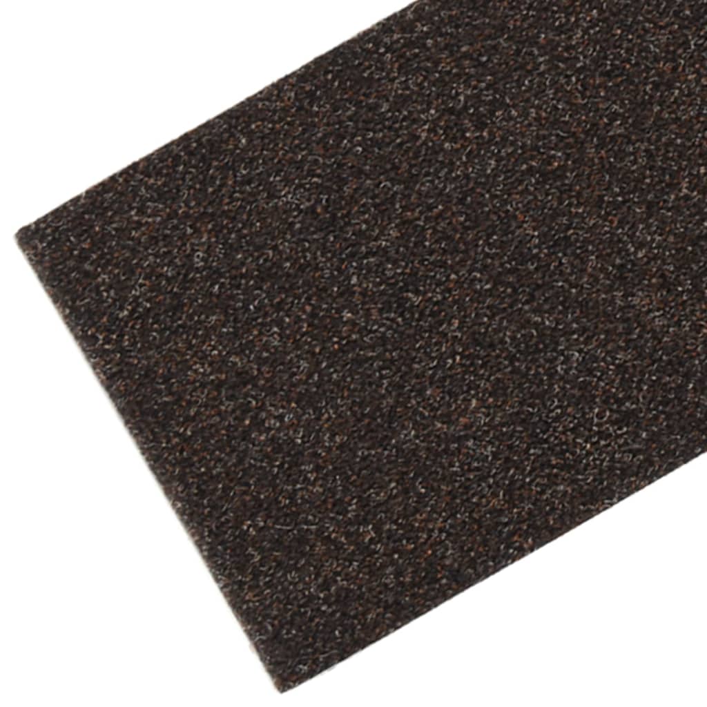 15 St Trapmatten Zelfklevend Rechthoekig 76X20 Cm Donkerbruin