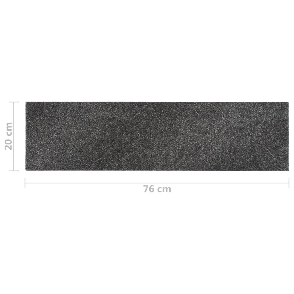15 St Trapmatten Zelfklevend Rechthoekig 76X20 Cm Grijsbruin
