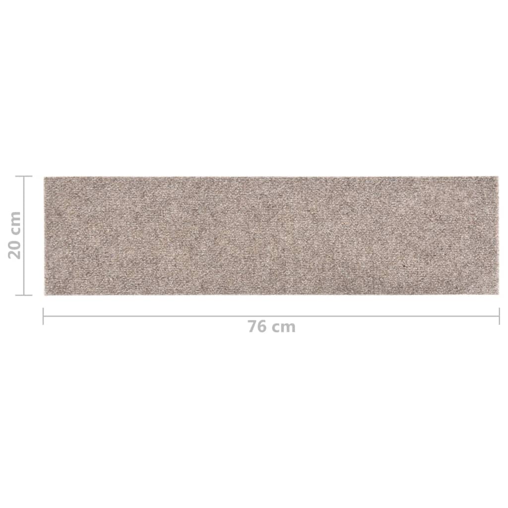 15 St Trapmatten Zelfklevend Rechthoekig 76X20 Cm Crèmekleurig