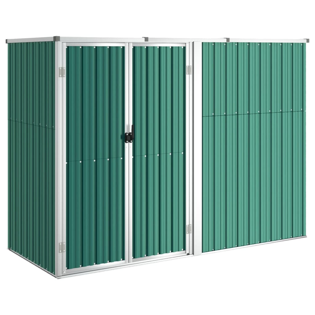Tuinschuur 225X89X161 Cm Gegalvaniseerd Staal Groen