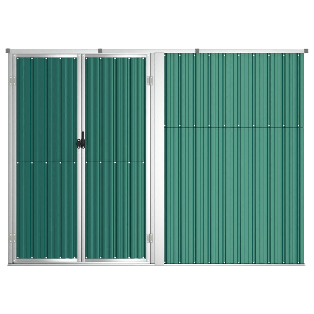 Tuinschuur 225X89X161 Cm Gegalvaniseerd Staal Groen