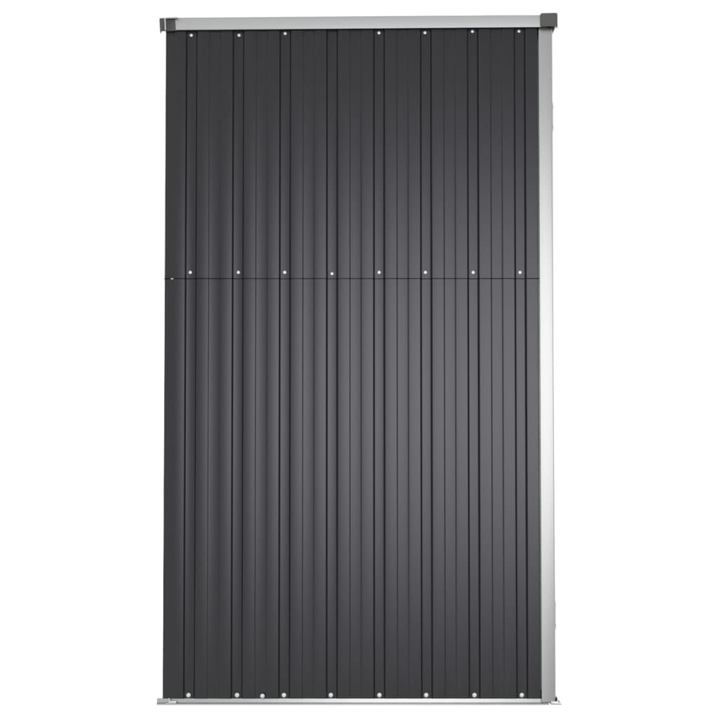 Tuinschuur 225X89X161 Cm Gegalvaniseerd Staal Antracietkleurig