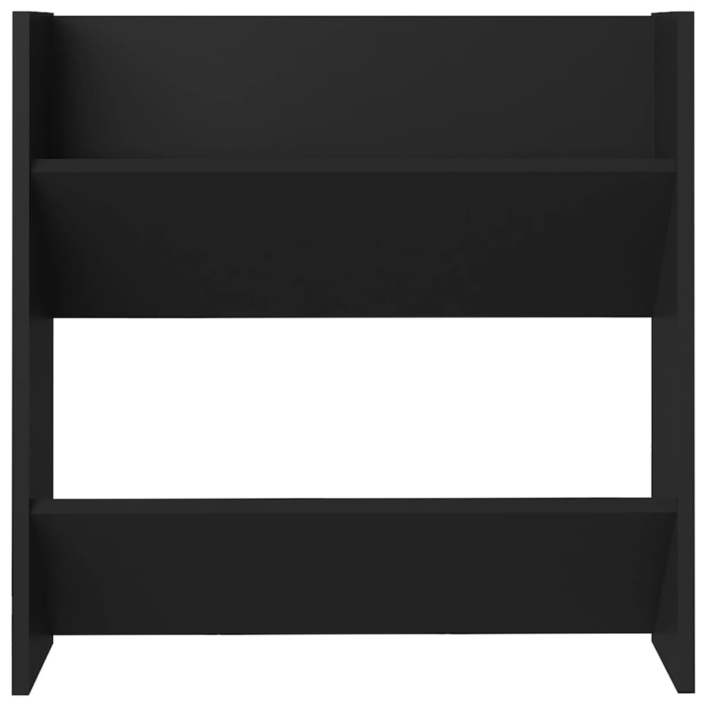 Wandschoenenkasten 2 St 60X18X60 Cm Spaanplaat Zwart