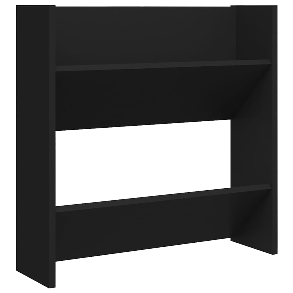 Wandschoenenkasten 4 St 60X18X60 Cm Spaanplaat Zwart