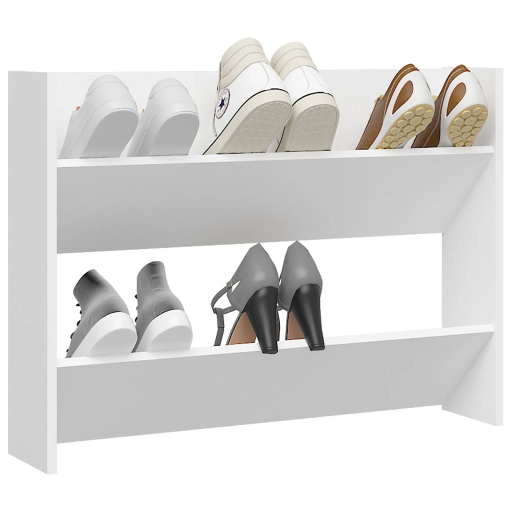 Wandschoenenkast 80X18X60 Cm Spaanplaat Wit
