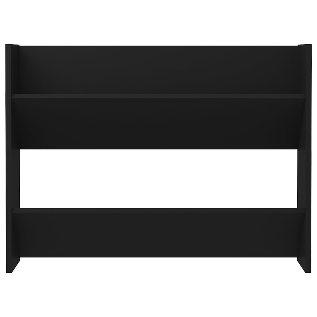 Wandschoenenkasten 2 St 80X18X60 Cm Spaanplaat Zwart