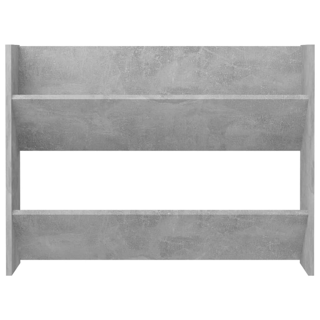Wandschoenenkast 80X18X60 Cm Spaanplaat Betongrijs