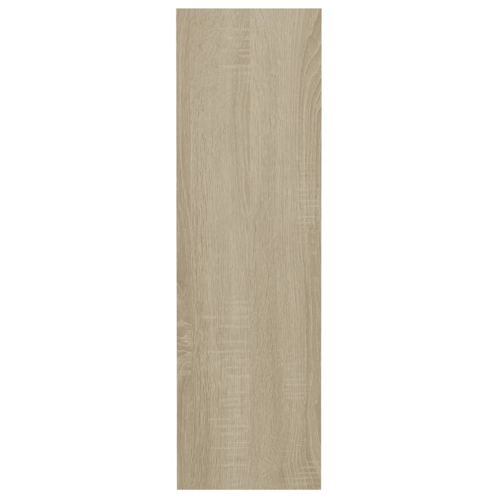 Wandschoenenkasten 2 St 80X18X60 Cm Spaanplaat Wit Sonoma Eiken