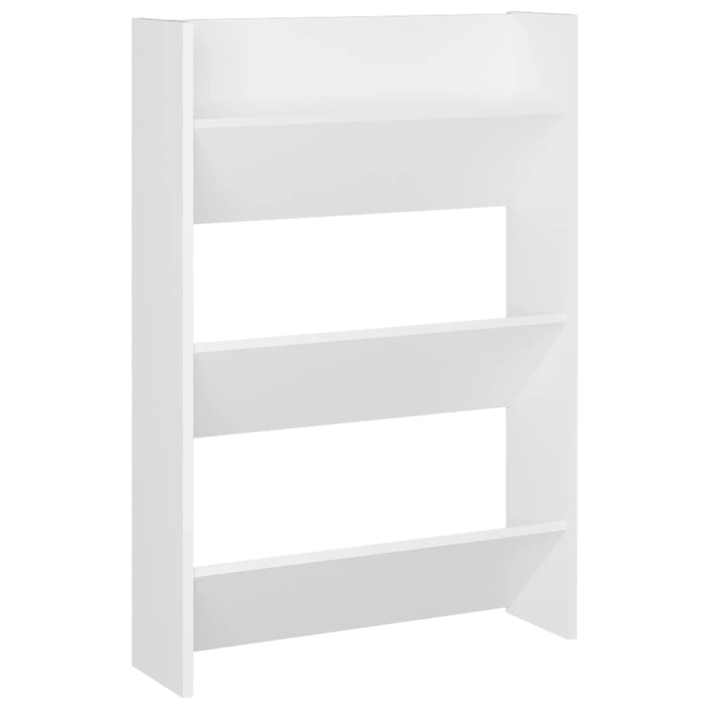 Wandschoenenkast 60X18X90 Cm Spaanplaat Wit