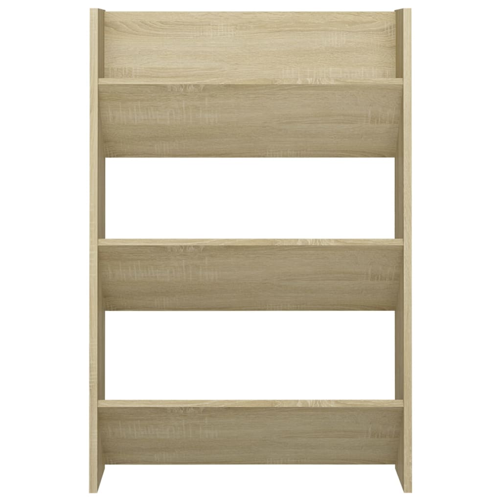 Wandschoenenkasten 2 St 60X18X90 Cm Spaanplaat Sonoma Eiken