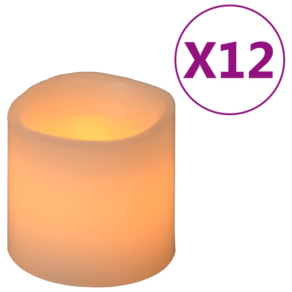 Kaarsen 12 St Led Warmwit