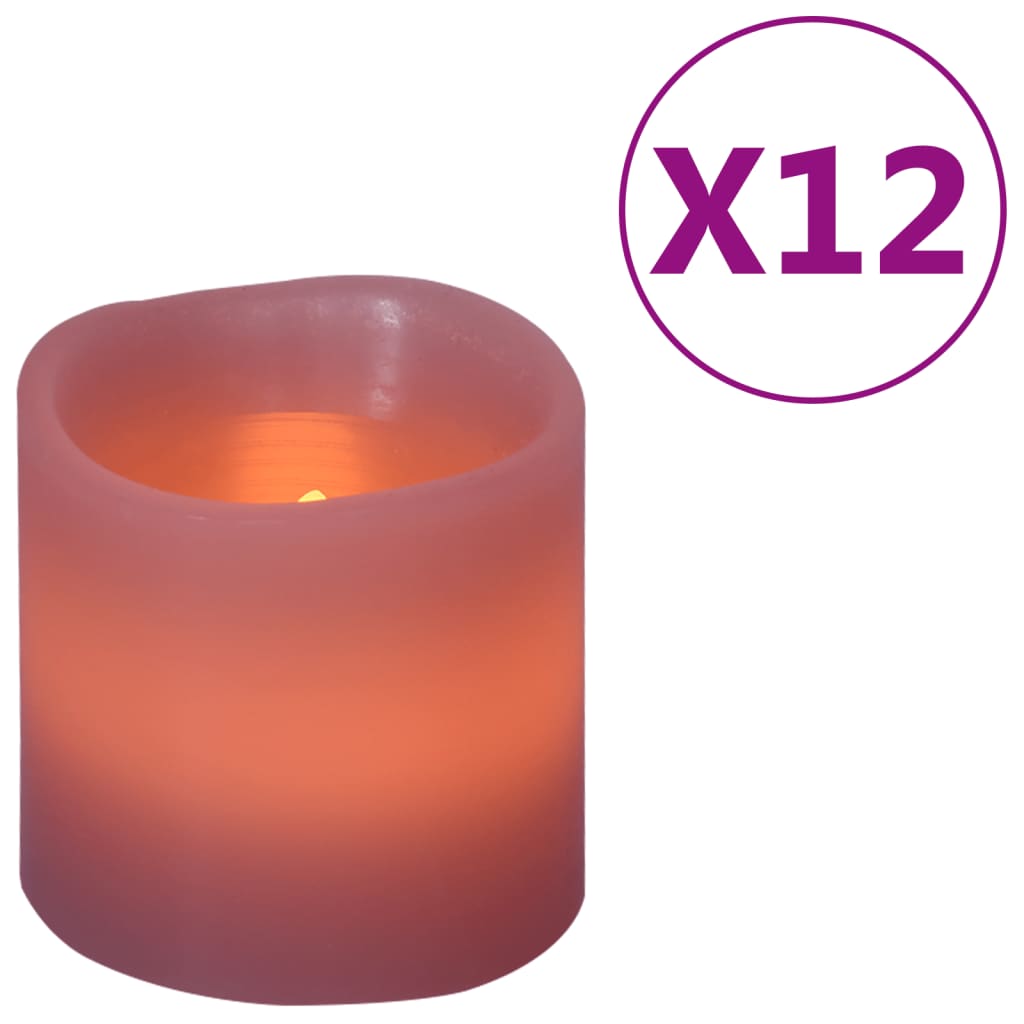 Kaarsen 12 St Led Met Timer En Afstandsbediening Warmwit