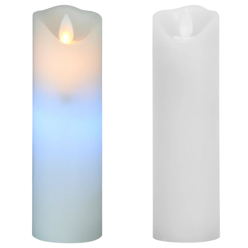 5-Delige Kaarsenset Met Afstandsbediening Led Meerkleurig