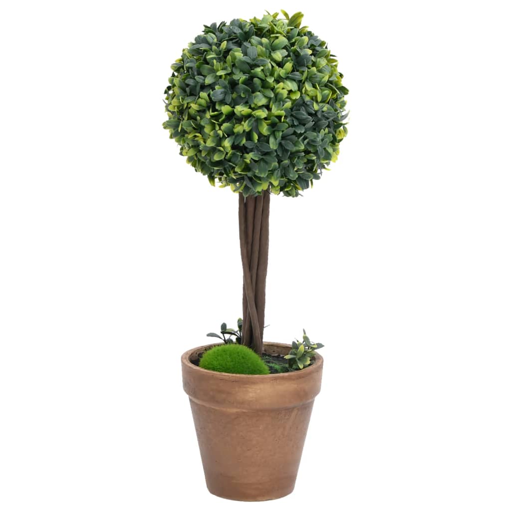 Kunstplanten Met Pot 2 St Buxus Bolvorming 33 Cm Groen