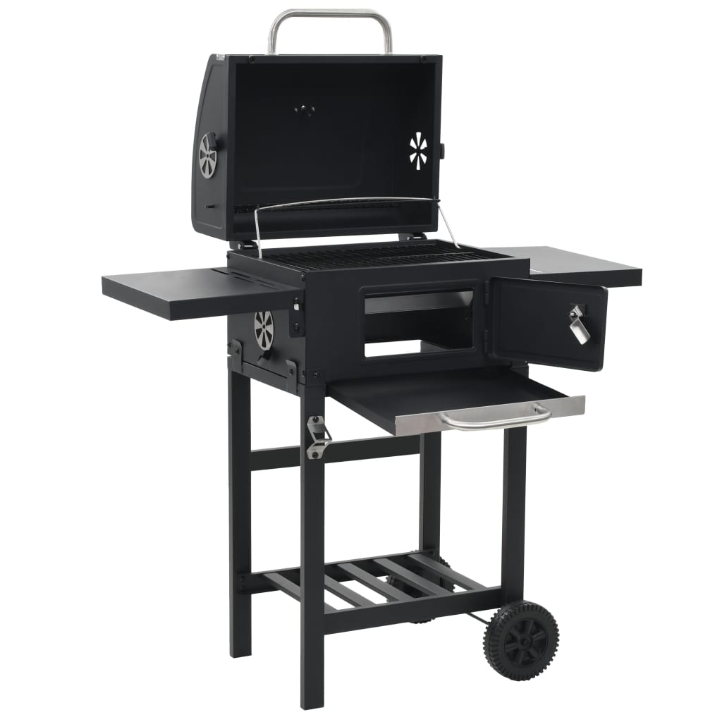 Pizzaoven En Barbecue 3-In-1 Zwart