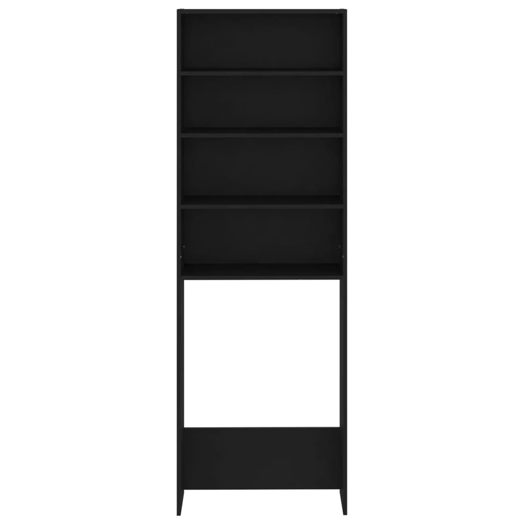 Wasmachinekast 64X24X190 Cm Zwart