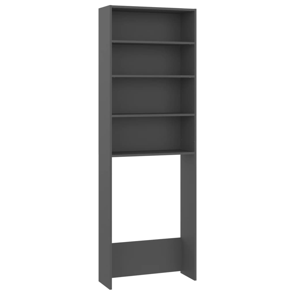 Wasmachinekast 64X24X190 Cm Grijs
