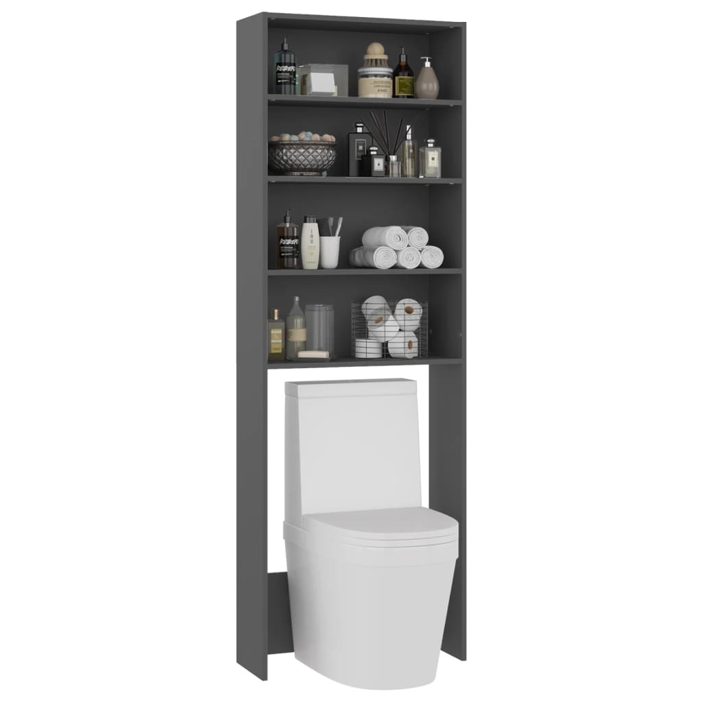 Wasmachinekast 64X24X190 Cm Grijs